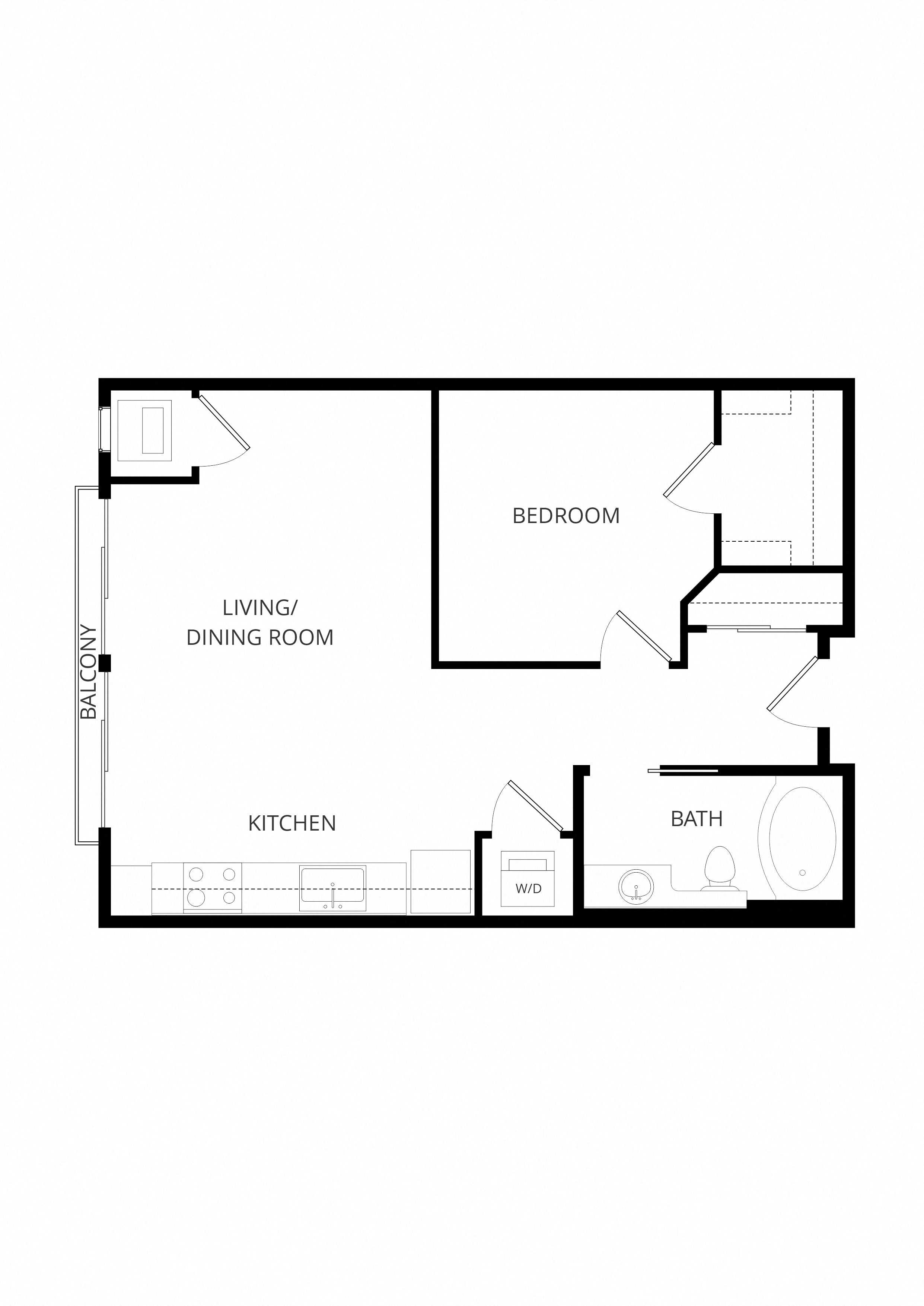 A2 Studio floor plan